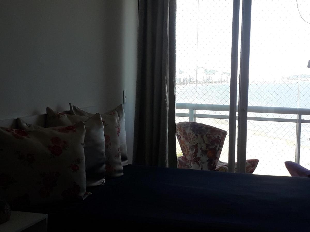 Maravilhoso Apto Vista Mar Jacuzzi Wi Fi Pé Areia Santos  Esterno foto