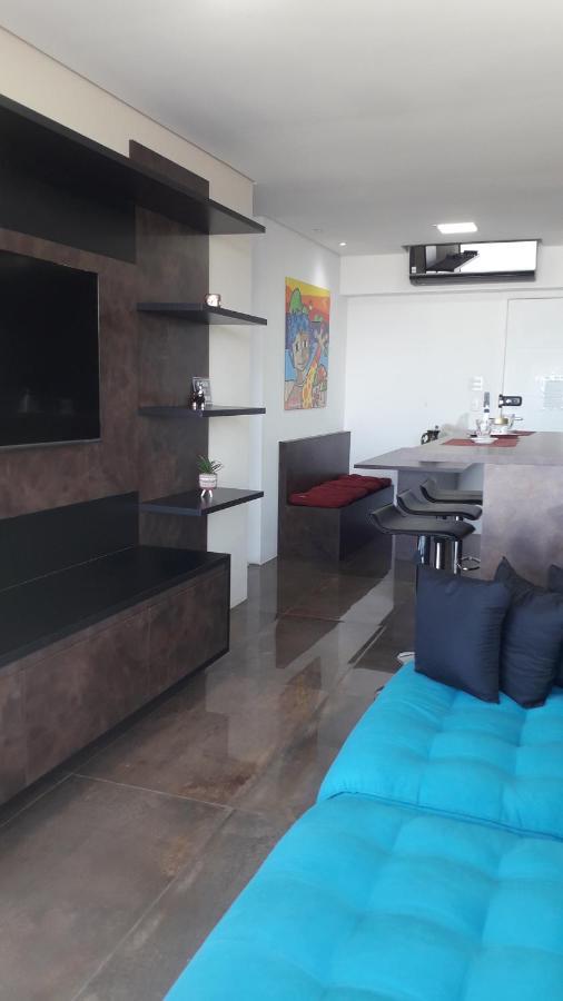 Maravilhoso Apto Vista Mar Jacuzzi Wi Fi Pé Areia Santos  Esterno foto