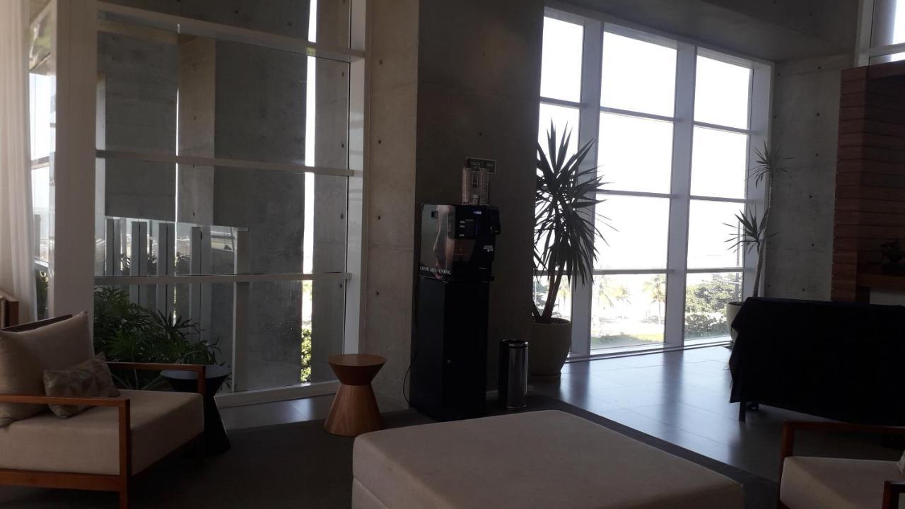 Maravilhoso Apto Vista Mar Jacuzzi Wi Fi Pé Areia Santos  Esterno foto