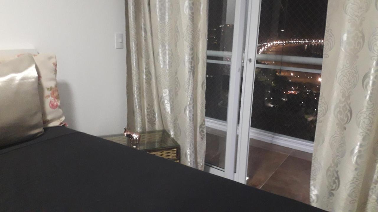 Maravilhoso Apto Vista Mar Jacuzzi Wi Fi Pé Areia Santos  Esterno foto